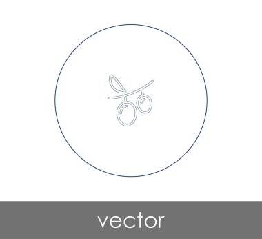 vektör çizim tasarım üzüm simgesinin