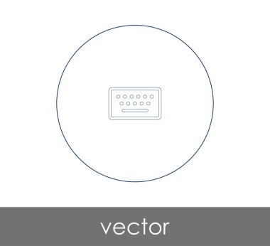 vektör çizim tasarım klavye simgesi