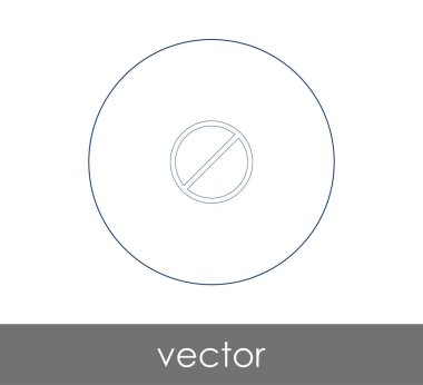 web tasarım ve uygulamaları, vektör illüstrasyon işareti simgesi yasak 
