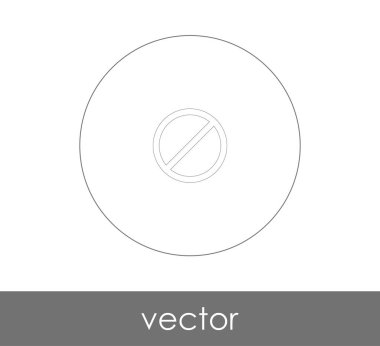 web tasarım ve uygulamaları, vektör illüstrasyon işareti simgesi yasak 