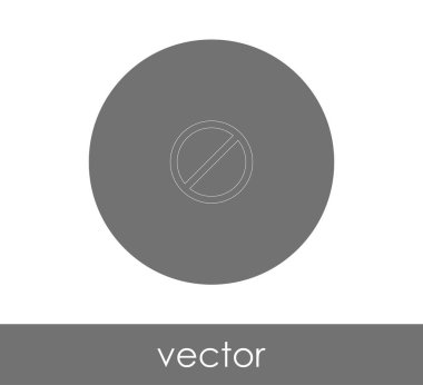 web tasarım ve uygulamaları, vektör illüstrasyon işareti simgesi yasak 