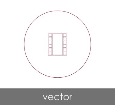 web tasarım ve uygulamaları, vektör çizim için film simgesi 