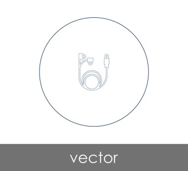 Kulaklık simge vektör çizim