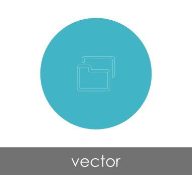 web tasarımı, vektör çizim için klasör simgesi 