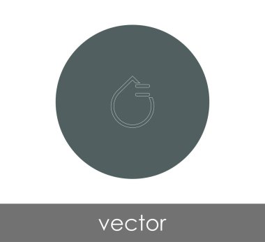 vektör çizim tasarım damla simgesinin