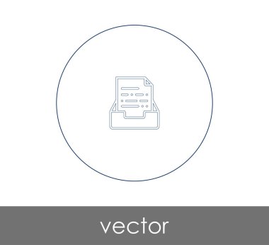 vektör çizim tasarım Arşiv simgesinin