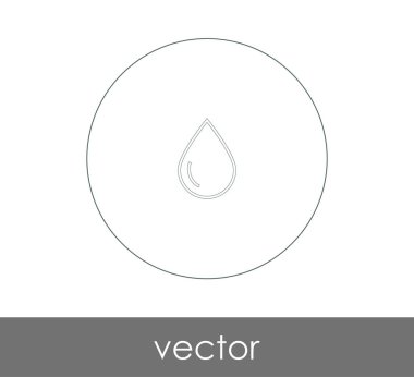 vektör çizim tasarım damla simgesinin