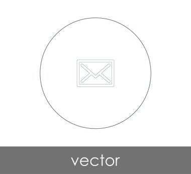 web tasarım ve uygulamalar için zarf simgesi