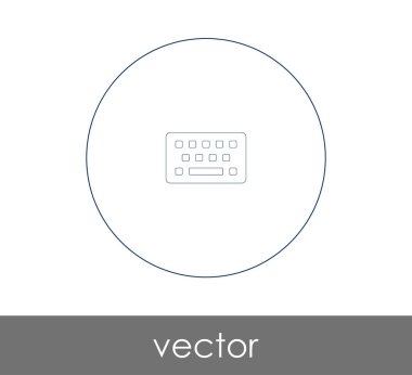vektör çizim tasarım klavye simgesi