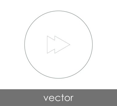 web tasarım ve uygulamaları, vektör çizim için hızlı ileri simgesi 