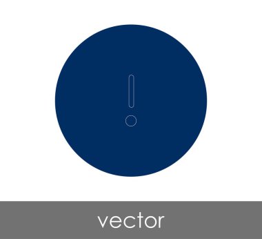 ünlem işareti simgesi, vektör çizim