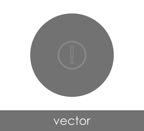 Icono Exclamación Logotipo Ilustración Vectores — Vector de stock