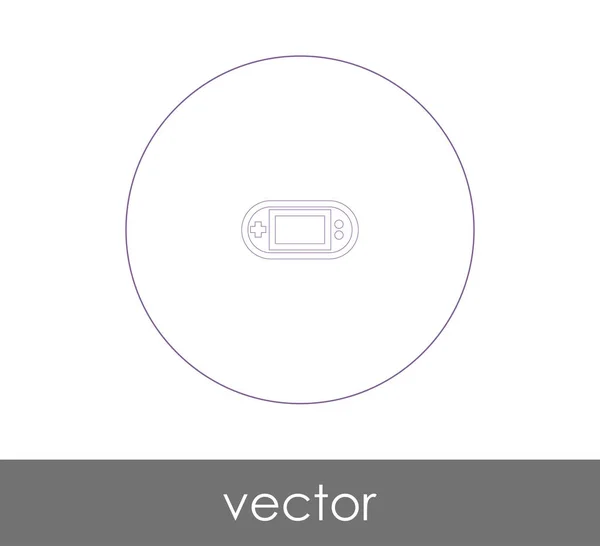 Videospielkonsolen Symbol Für Webdesign Und Anwendungen — Stockvektor