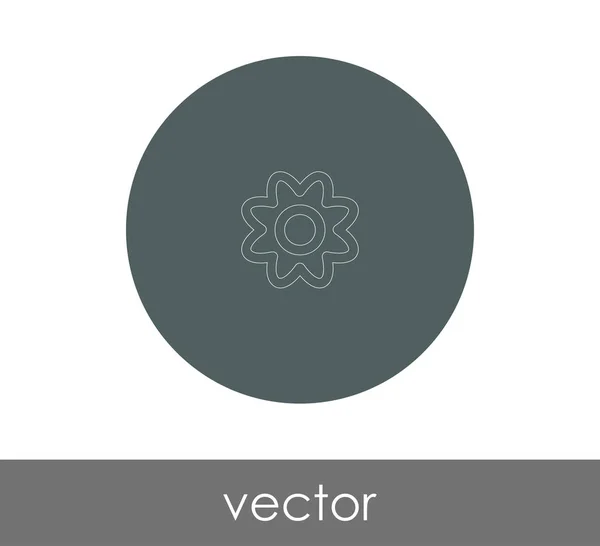 Ícone Flor Para Web Design Aplicações — Vetor de Stock