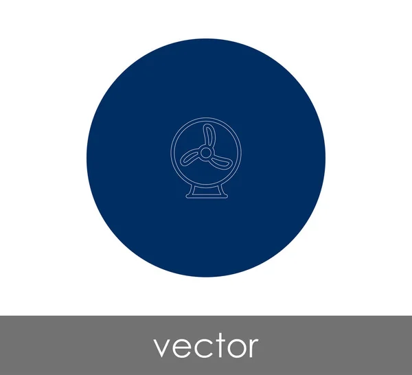 Simbolo icona del ventilatore — Vettoriale Stock