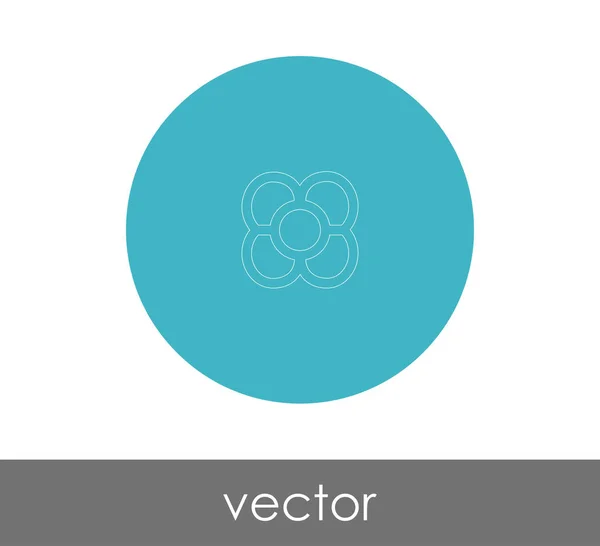 Blomst Ikon Til Web Design Applikationer – Stock-vektor