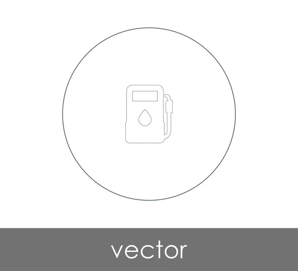 Plyn Čerpadlo Ikona Vektorové Ilustrace — Stockový vektor