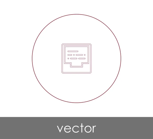 Ícone Arquivo Para Web Design Aplicações — Vetor de Stock