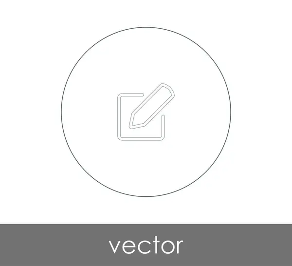 Editar ícone conceito — Vetor de Stock