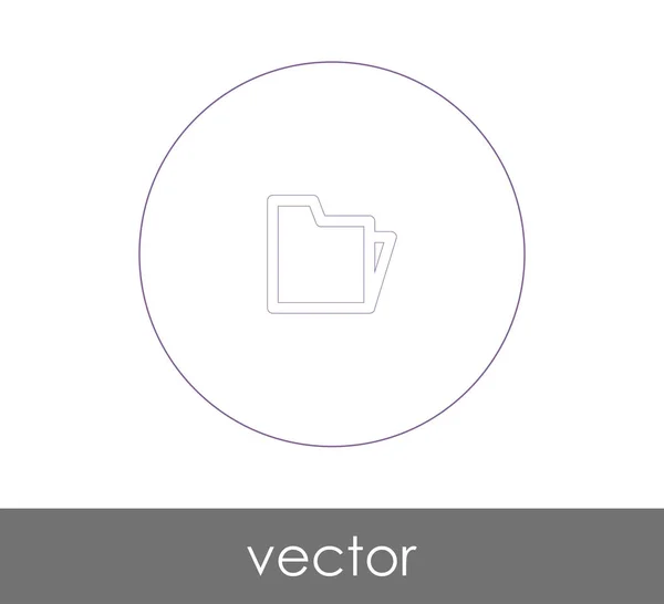 Ordner Symbol Für Webdesign Und Anwendungen — Stockvektor
