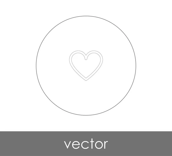 Herz Web Icon Vektorillustration — Stockvektor