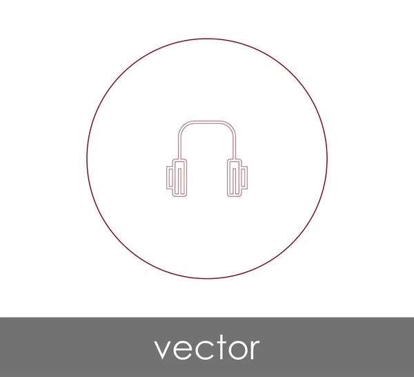 Headset Symbol Für Call Center Audio Kopfhörer Symbol Vektorillustration — Stockvektor