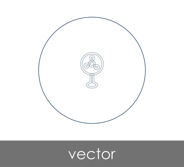 Icono del ventilador símbolo — Vector de stock