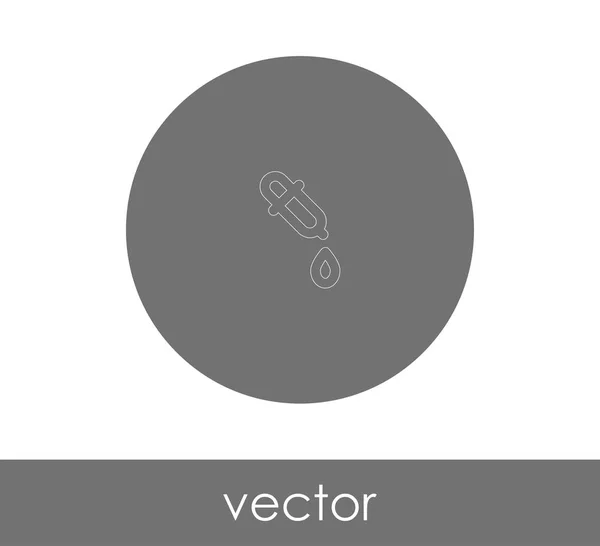 Pipette Web-Symbol — Stockvektor