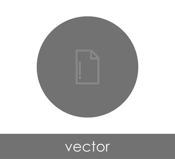 Documentpictogram Voor Webdesign Toepassingen Vectorillustratie — Stockvector