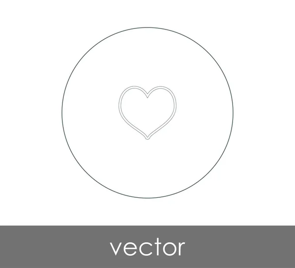 Herz Web Icon Vektorillustration — Stockvektor