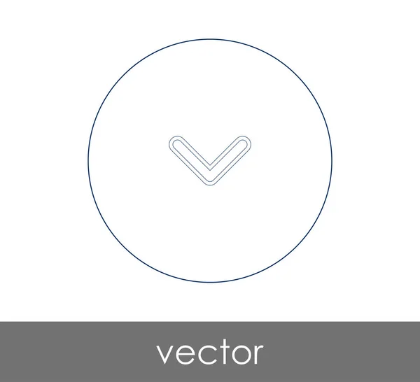 Diseño Ilustración Vectorial Del Icono Flecha — Vector de stock