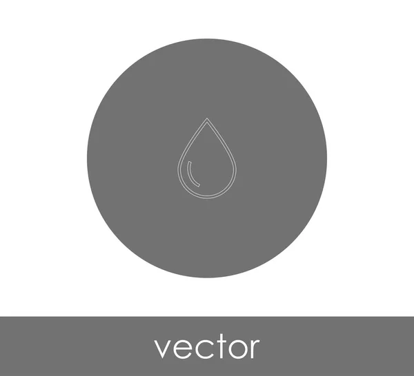 Drop Icon Vector Illustration — Stock Vector