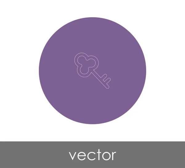 Icono Clave Para Diseño Web Las Aplicaciones — Vector de stock