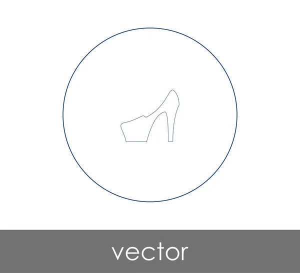High Heel Symbol Vektorabbildung — Stockvektor