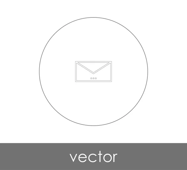 Ilustração Vetor Ícone Envelope Sinal — Vetor de Stock