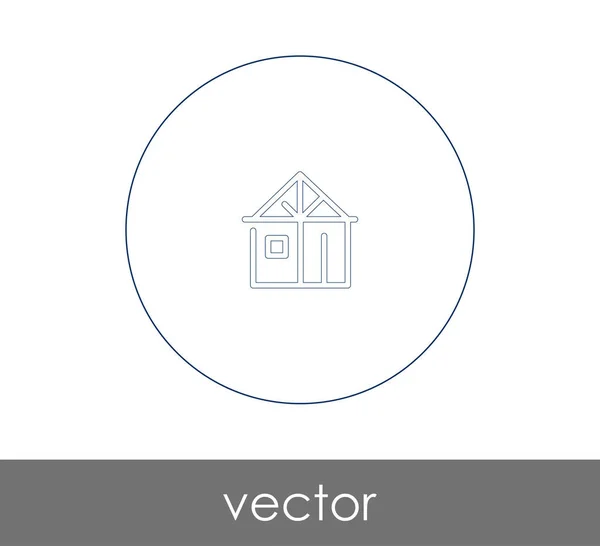 Inicio Icono Web Ilustración Vectorial — Vector de stock