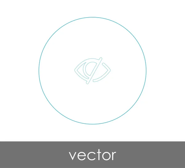 Augengrafik Symbol Vektorillustration — Stockvektor