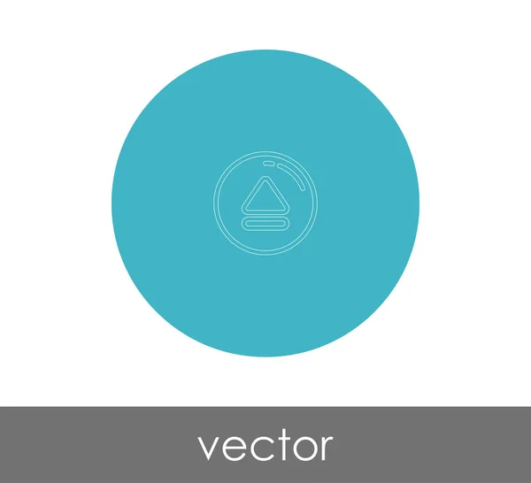 Vector Illustration Design Eject Icon — Stock Vector