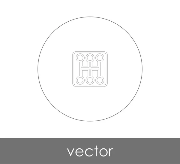 Icono Caja Cambios Para Diseño Web Aplicaciones — Vector de stock