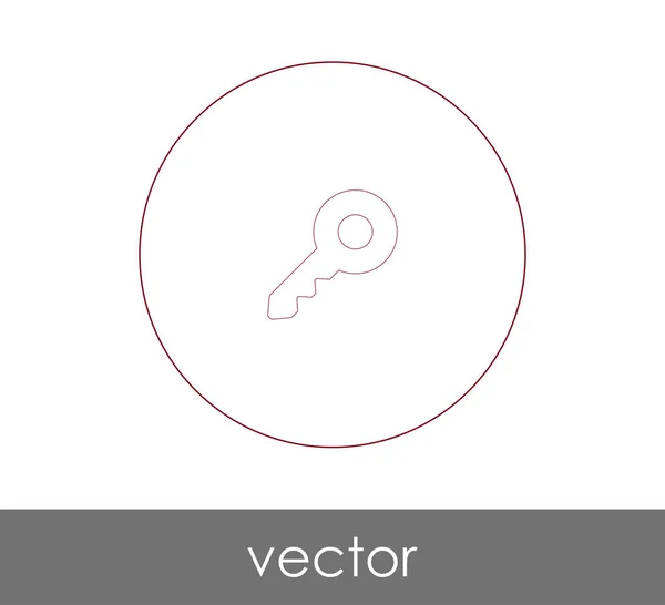 Icono Clave Para Diseño Web Las Aplicaciones — Vector de stock