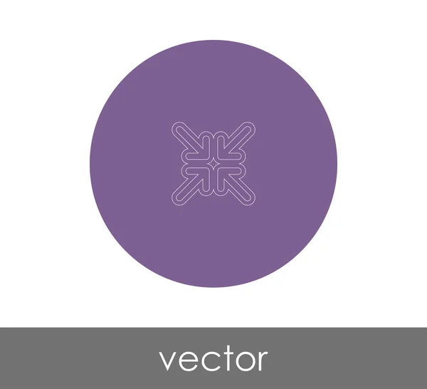 Icono Flecha Ajuste Para Diseño Web Aplicaciones — Vector de stock