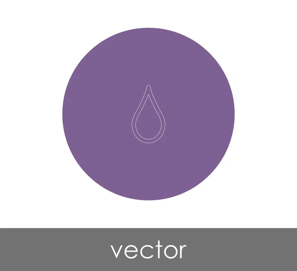 Diseño Ilustración Vectorial Del Icono Gota — Vector de stock