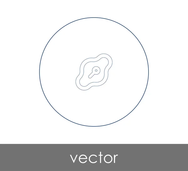 Vector Ilustración Diseño Ojo Cerradura Icono — Vector de stock