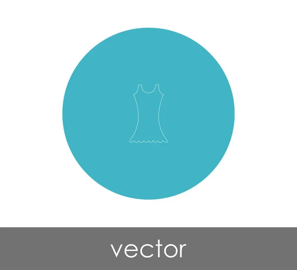 Vector Illustration Design Dress Icon — Stock Vector