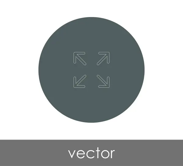 Ikona celé obrazovky — Stockový vektor