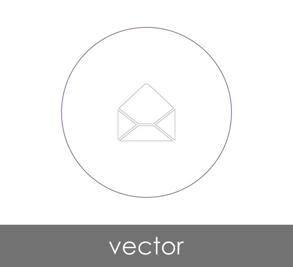 Ilustração Vetor Ícone Envelope Sinal — Vetor de Stock