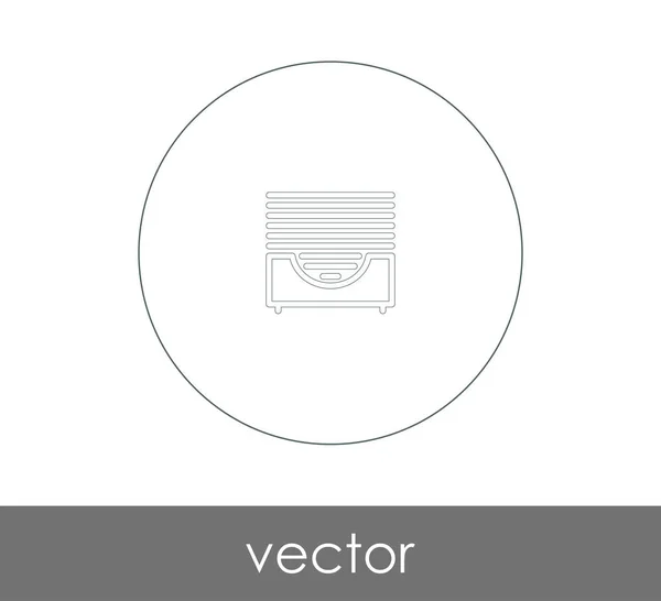 Vector Illustration Design Archive Icon — Stock Vector