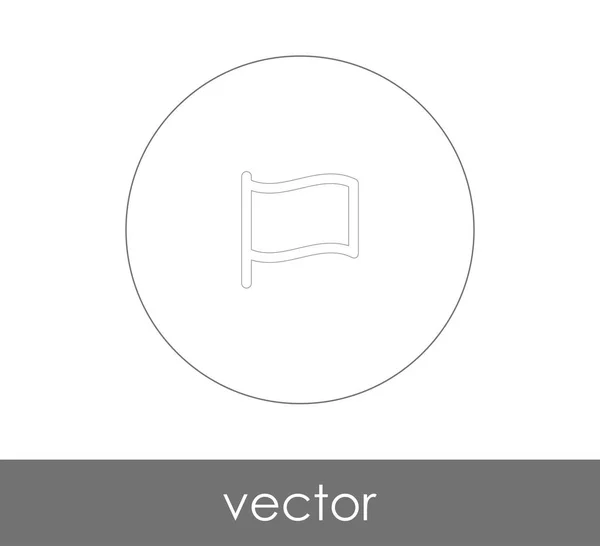 Icono Bandera Para Diseño Web Aplicaciones Ilustración Vectorial — Vector de stock