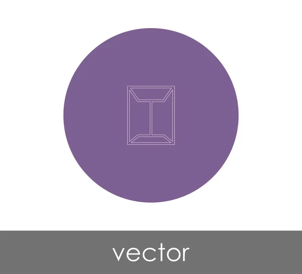 Vektorabbildung Umschlagsymbol Zeichen — Stockvektor