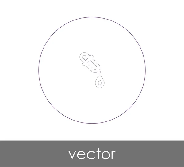 Druppelaar web pictogram — Stockvector